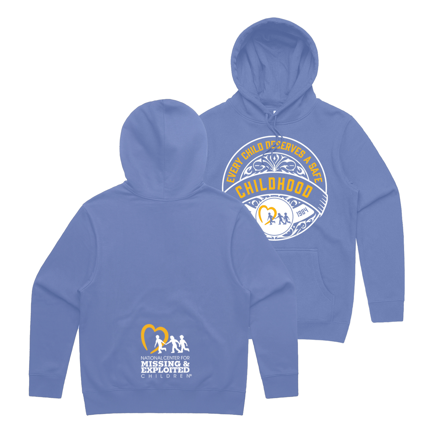 Pre-Order: NCMEC: Every Child Deserves a Safe Childhood Charity Hoodie